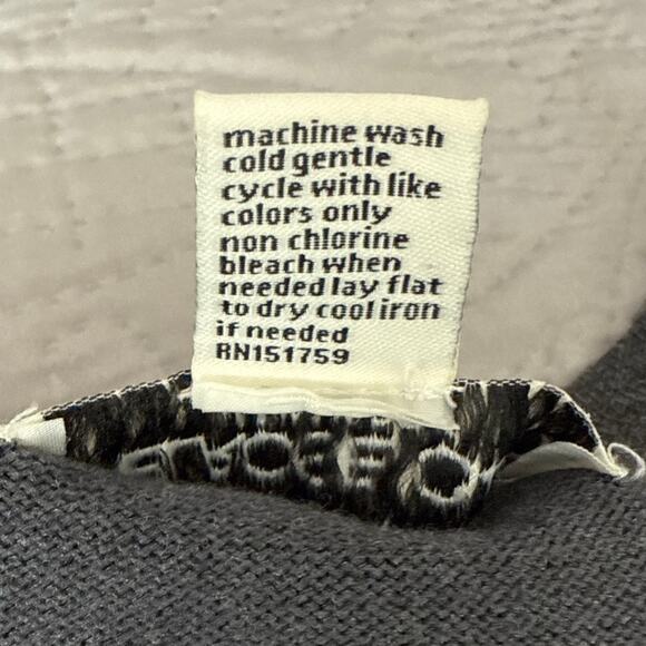 Melrose Chic Button Front Cardigan Sweater Top Staple Classic Gray Size Large - Picture 4 of 8